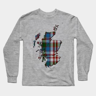 Clan Donnachaidh / Robertson Dress Tartan Map Long Sleeve T-Shirt